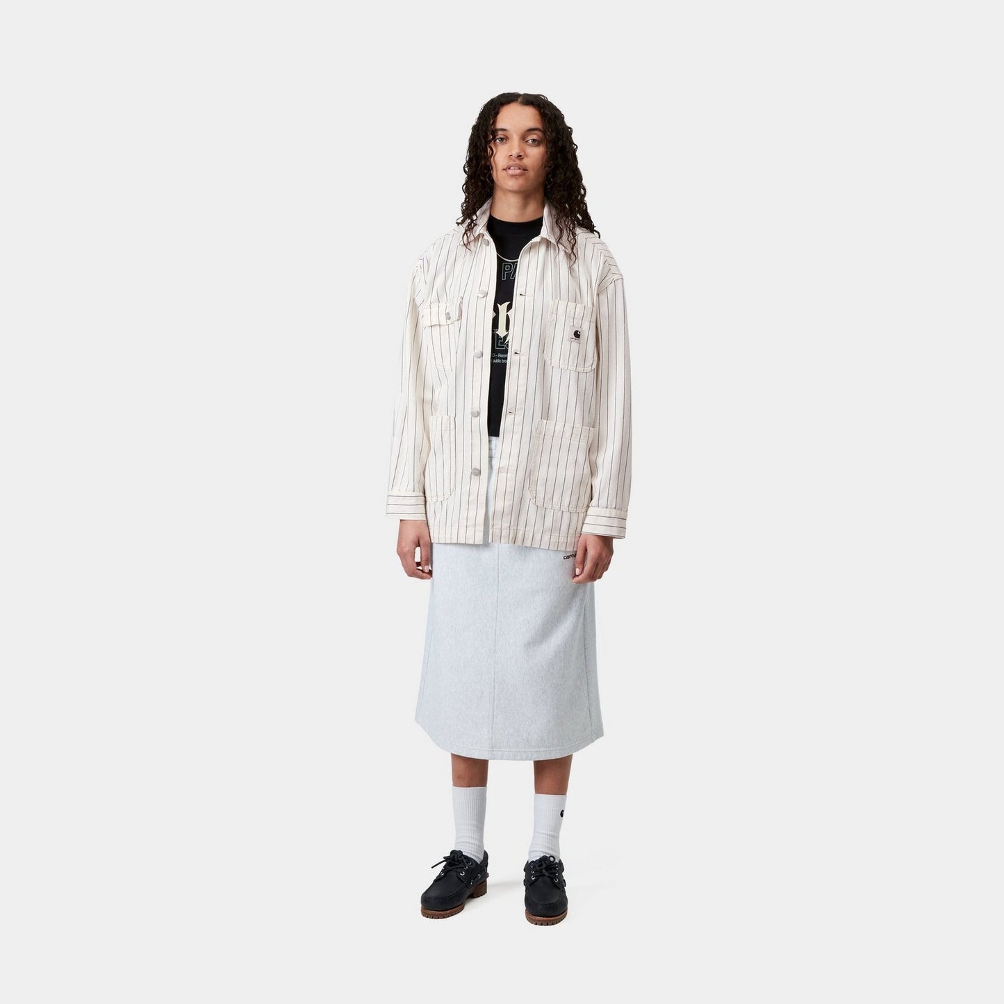 Women's Hendry Coat | Wax / Dark Navy Seaton Stripe