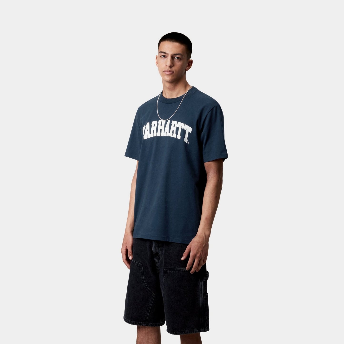 University T-Shirt | Ink / White