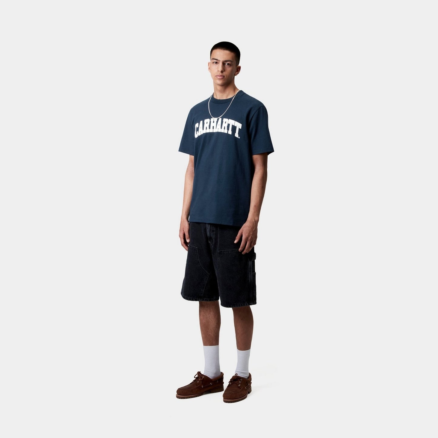 University T-Shirt | Ink / White
