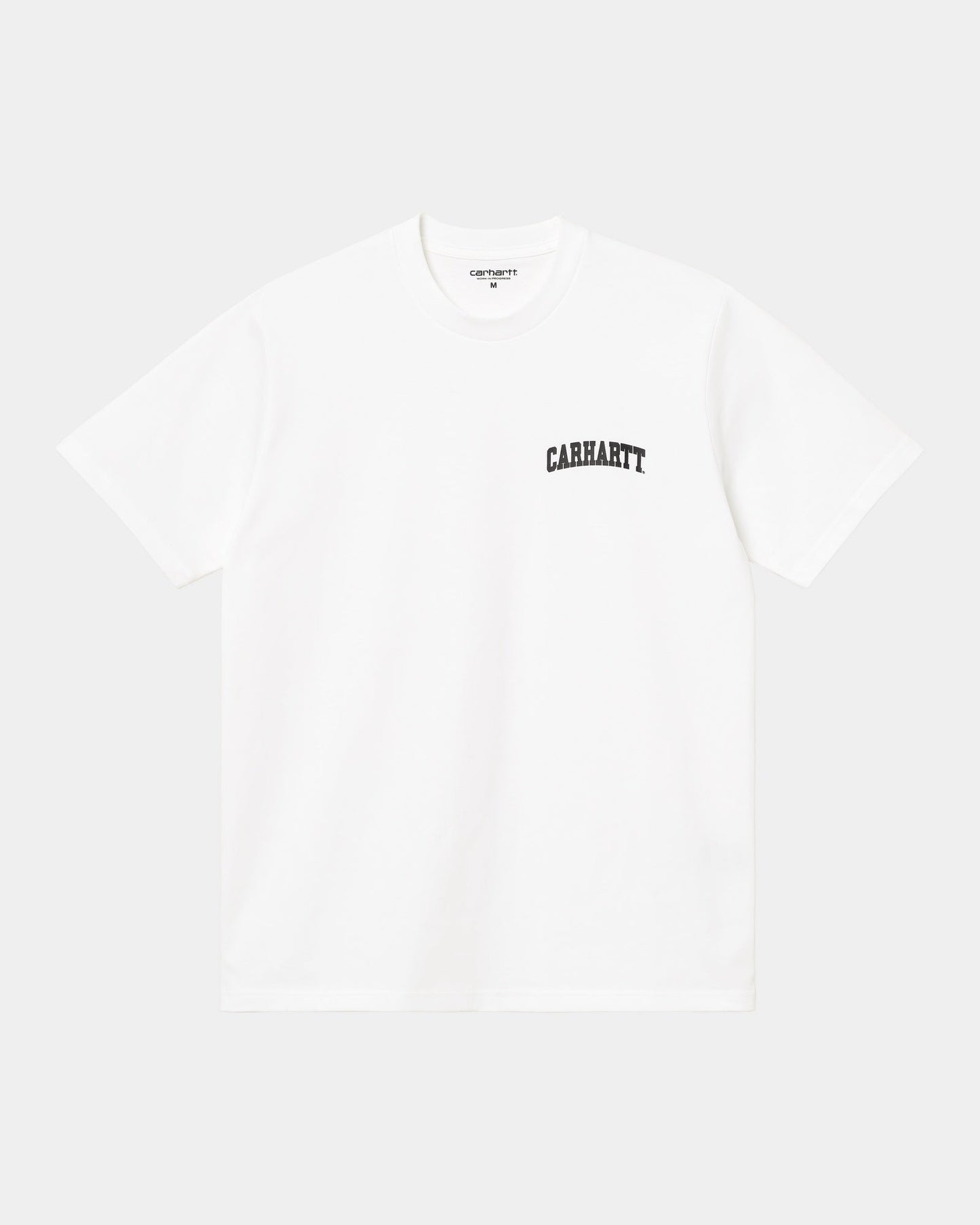 University Script T-Shirt | White / Black
