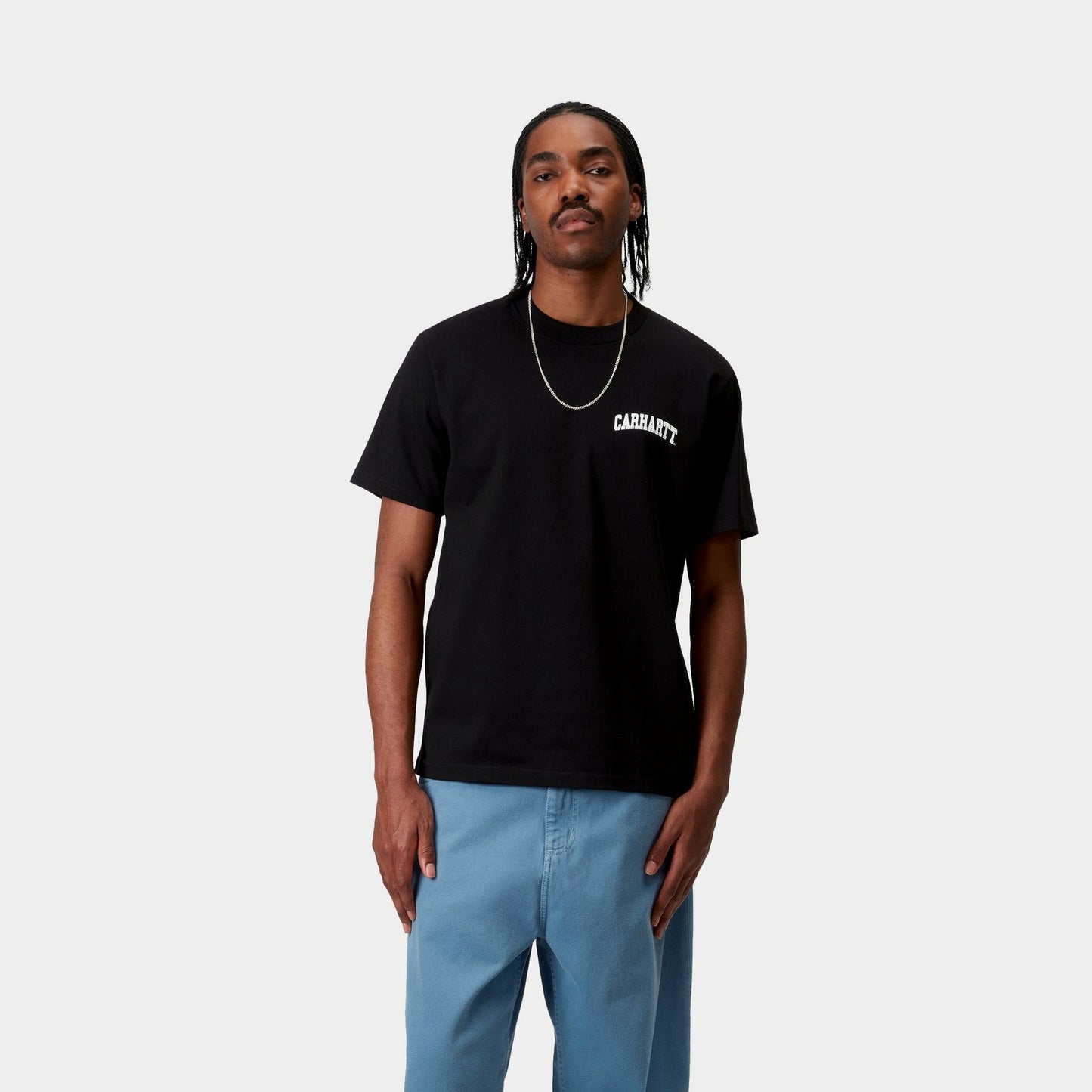 University Script T-Shirt | Black / White