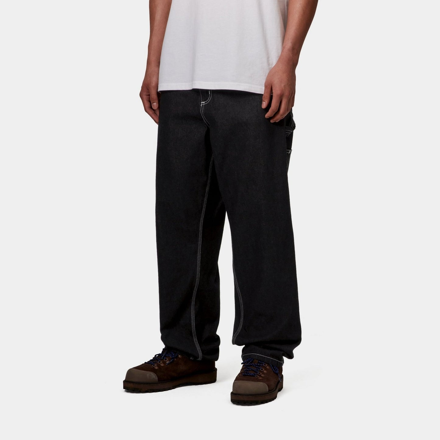 Single Knee Heart Label Pant - Norco Denim | Black (rinsed)