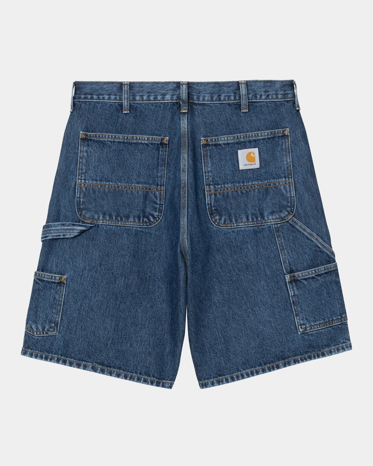 Double Knee Short | Blue (stone washed)