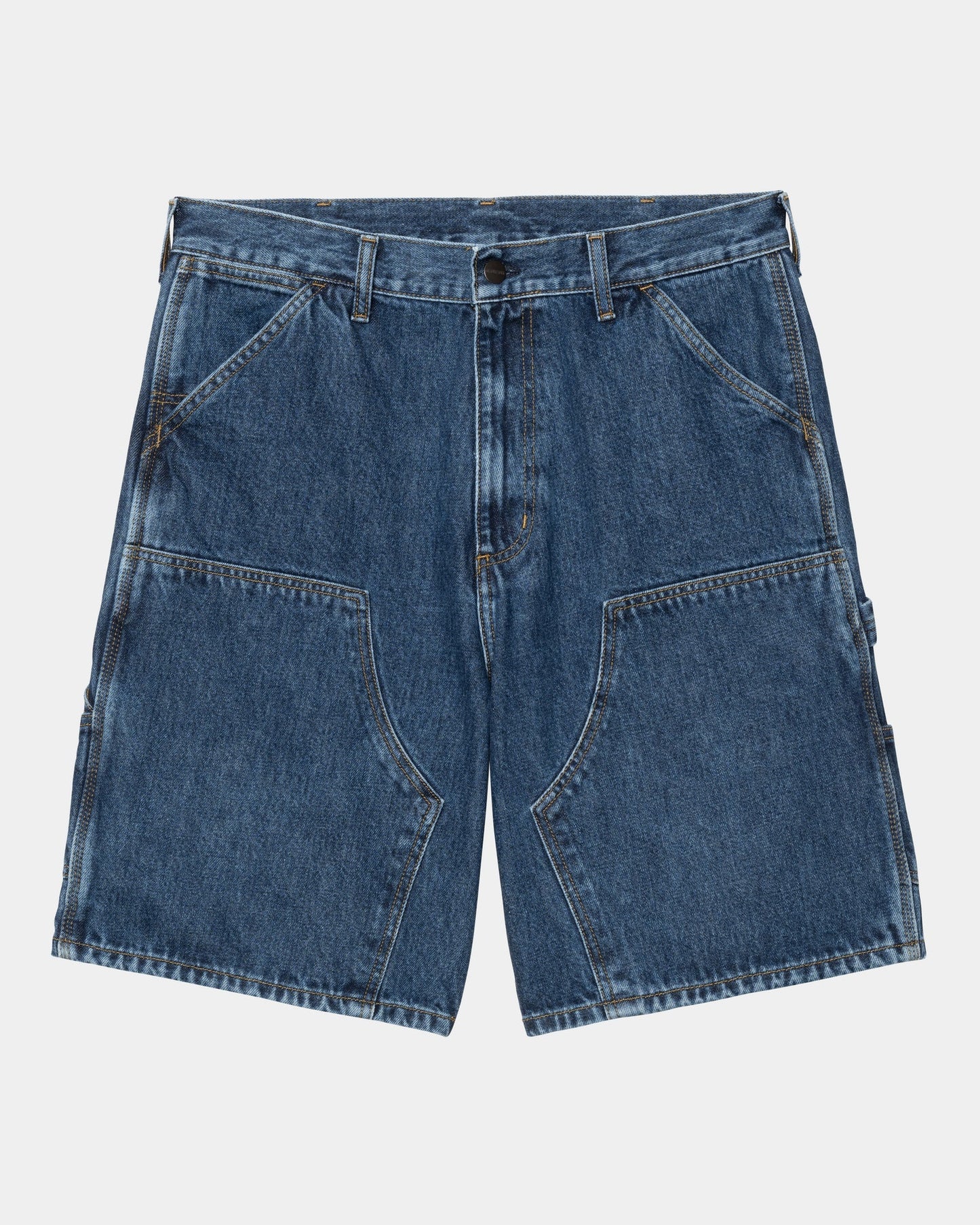 Double Knee Short | Blue (stone washed)