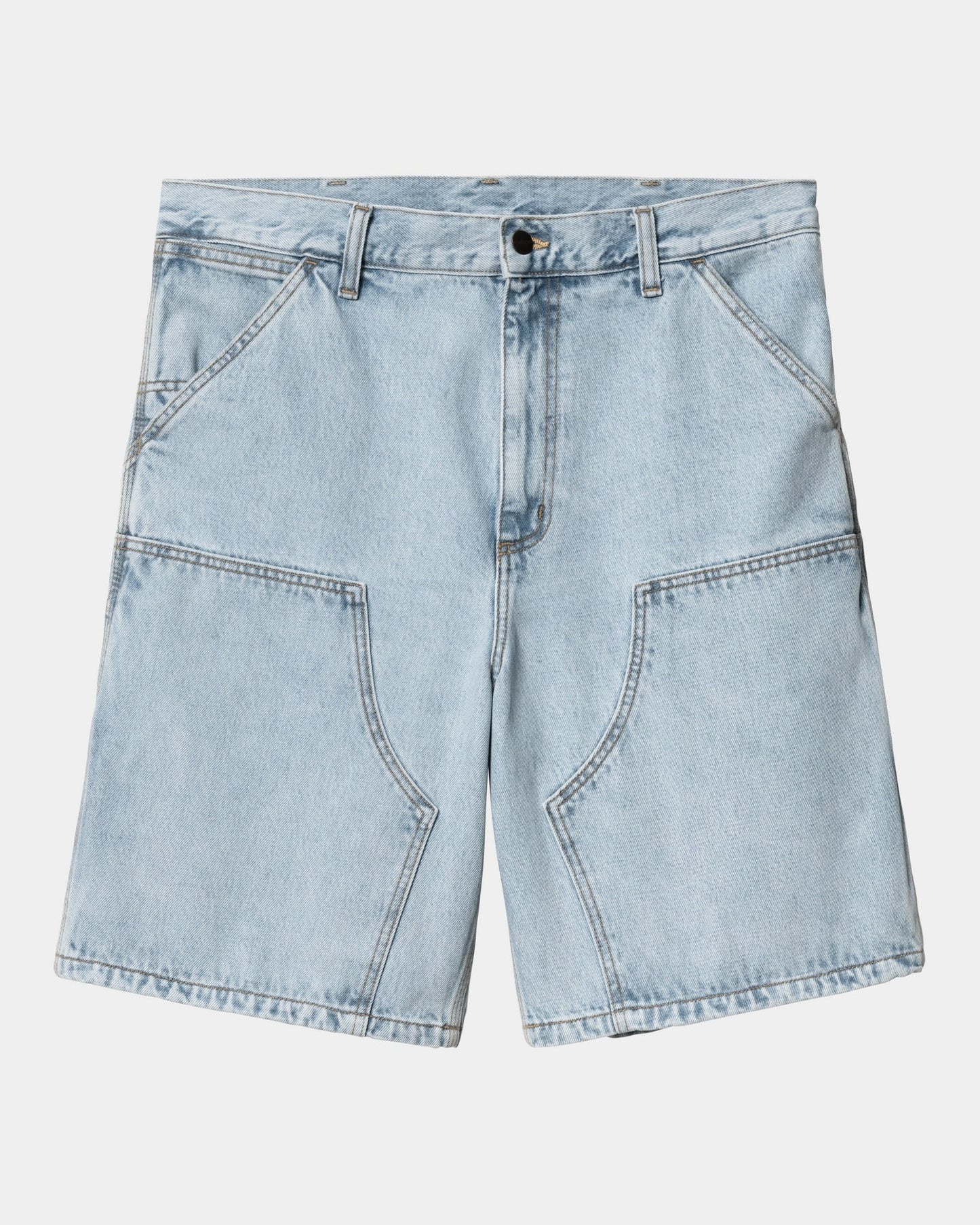 Double Knee Short | Blue (heavy stone bleached)
