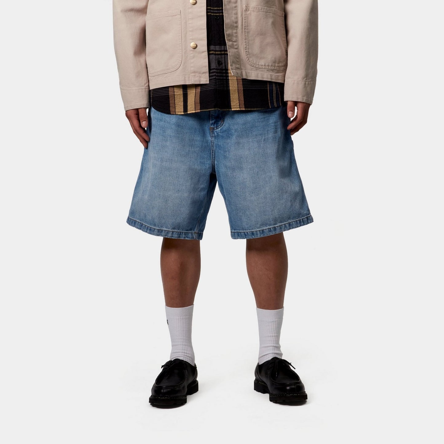 OG Single Knee Short | Blue (burst washed)
