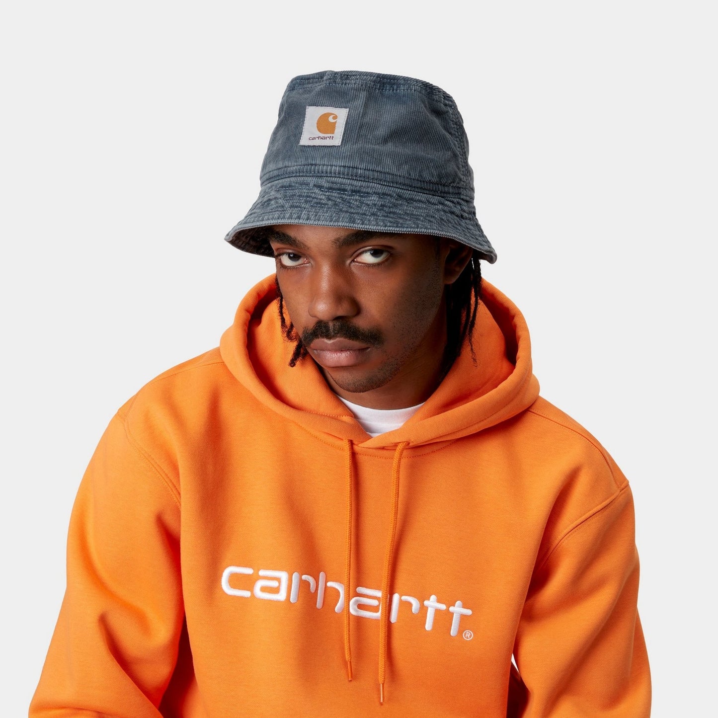Reynold Corduroy Bucket Hat | Dusky Blue (dusky washed)