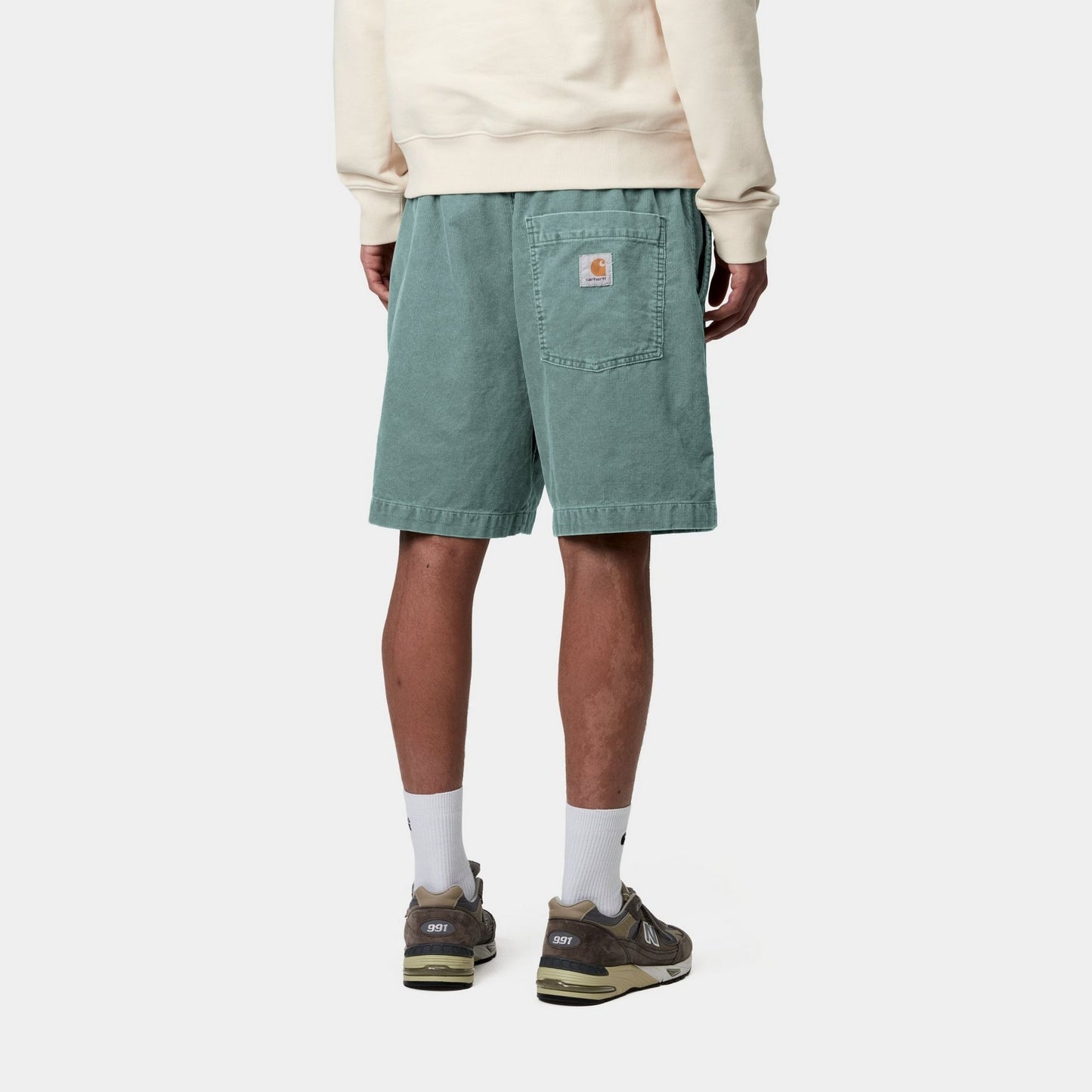 Reynold Corduroy Short | Silver Pine (dusky washed)