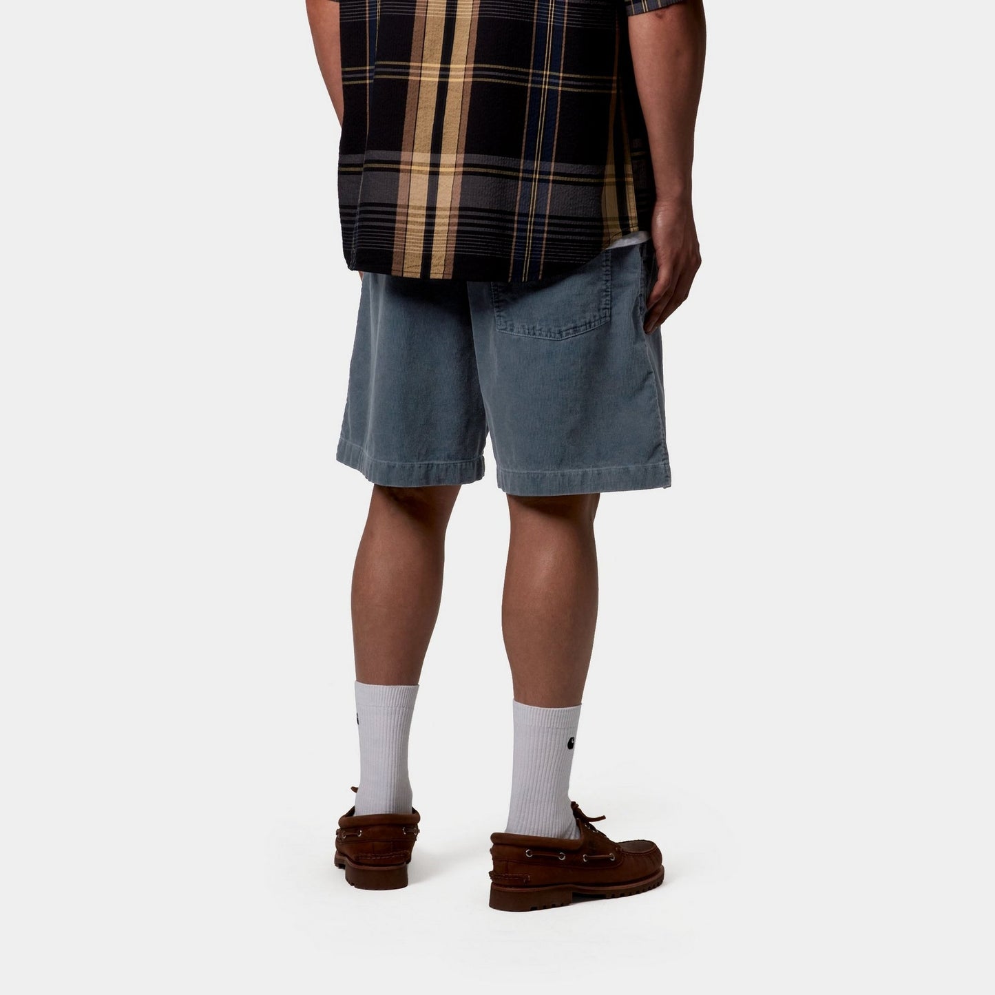 Reynold Corduroy Short | Dusky Blue (dusky washed)