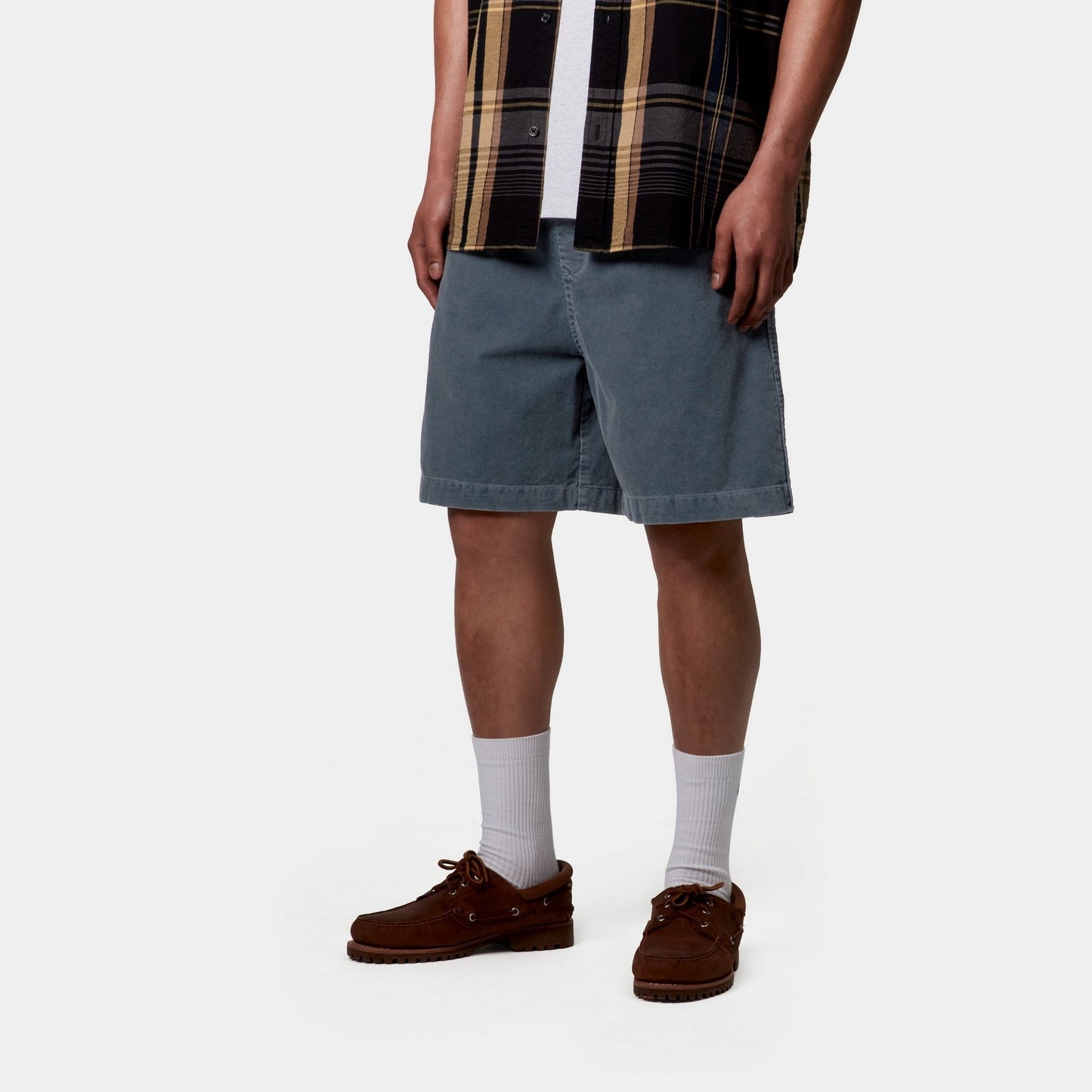 Reynold Corduroy Short | Dusky Blue (dusky washed)