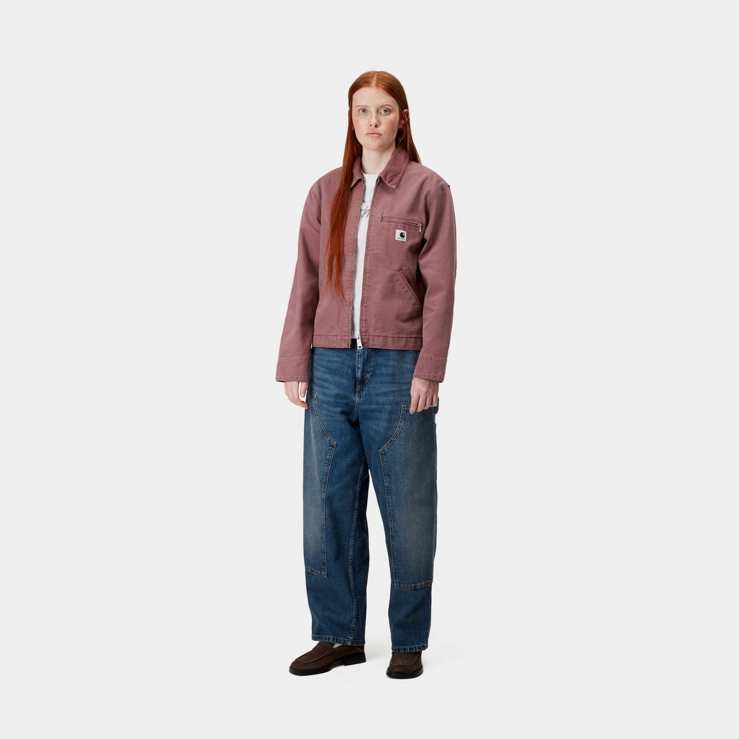 Women's OG Detroit Jacket | Dusky Pink / Dusky Pink (stone canvas)