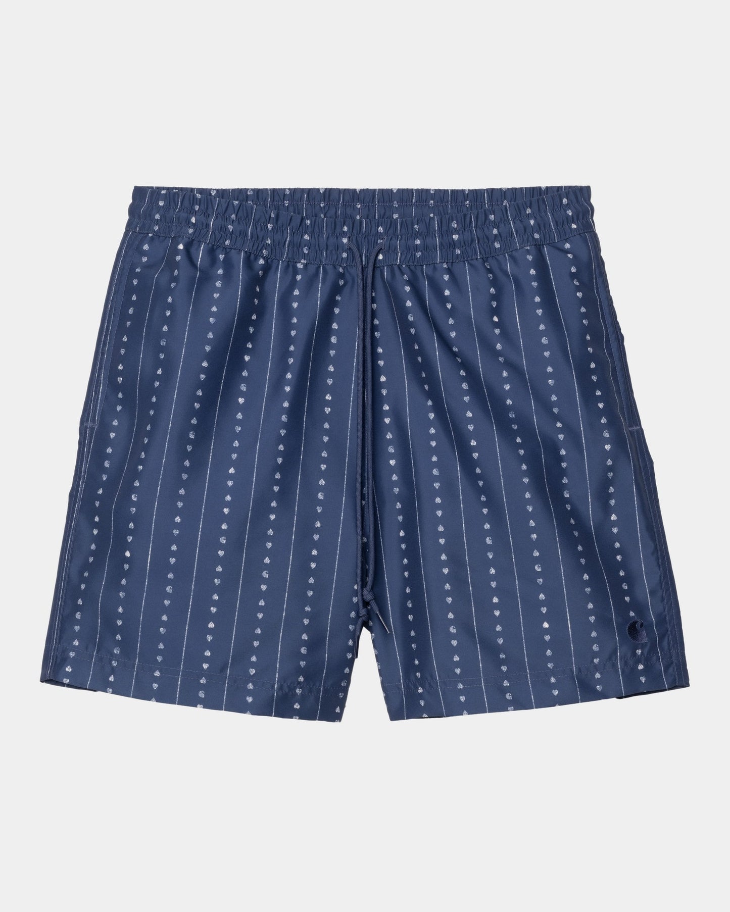 Slater Swim Trunks | Ink / Natural Heart C Pinstripe