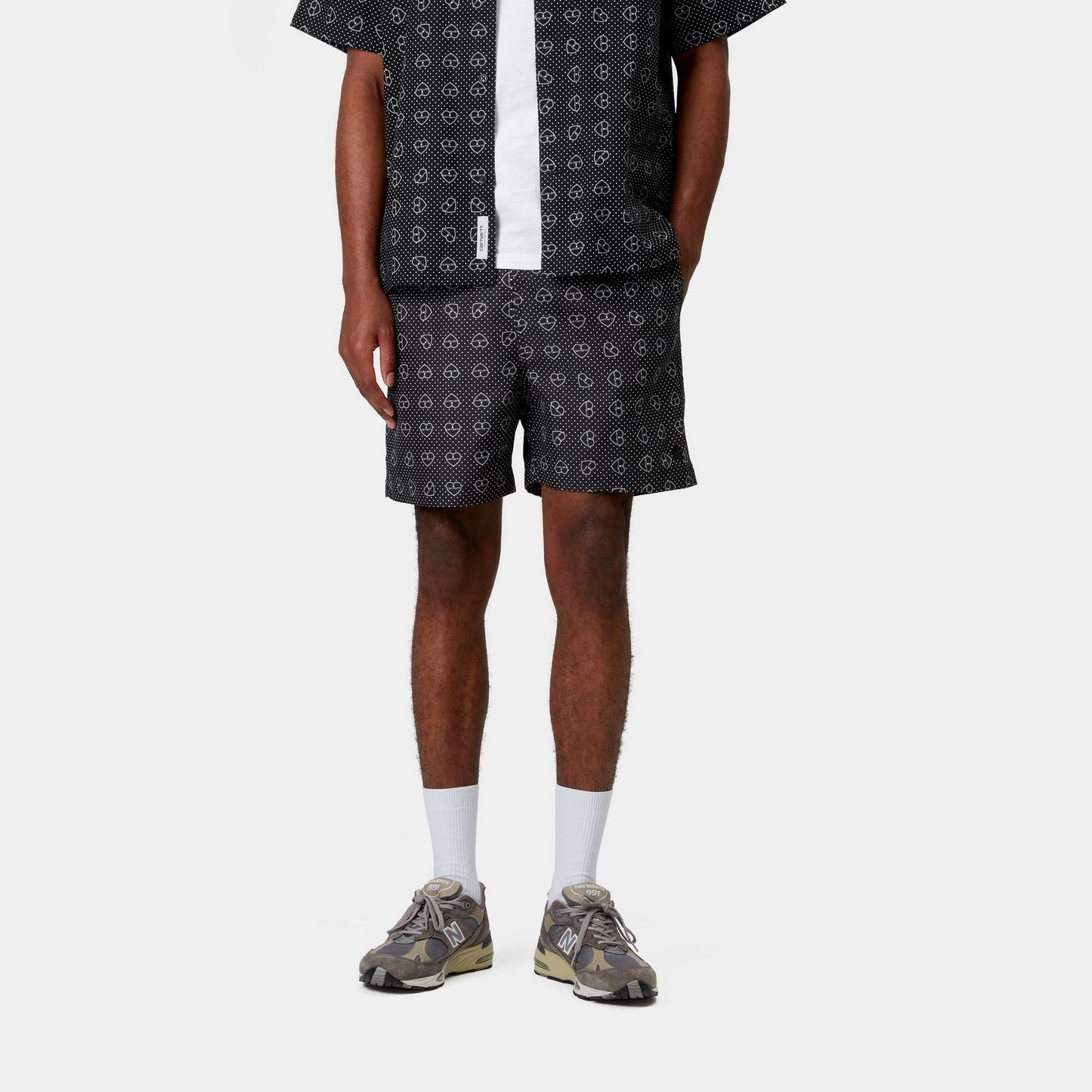 Slater Swim Trunks | Black Furoshiki Print