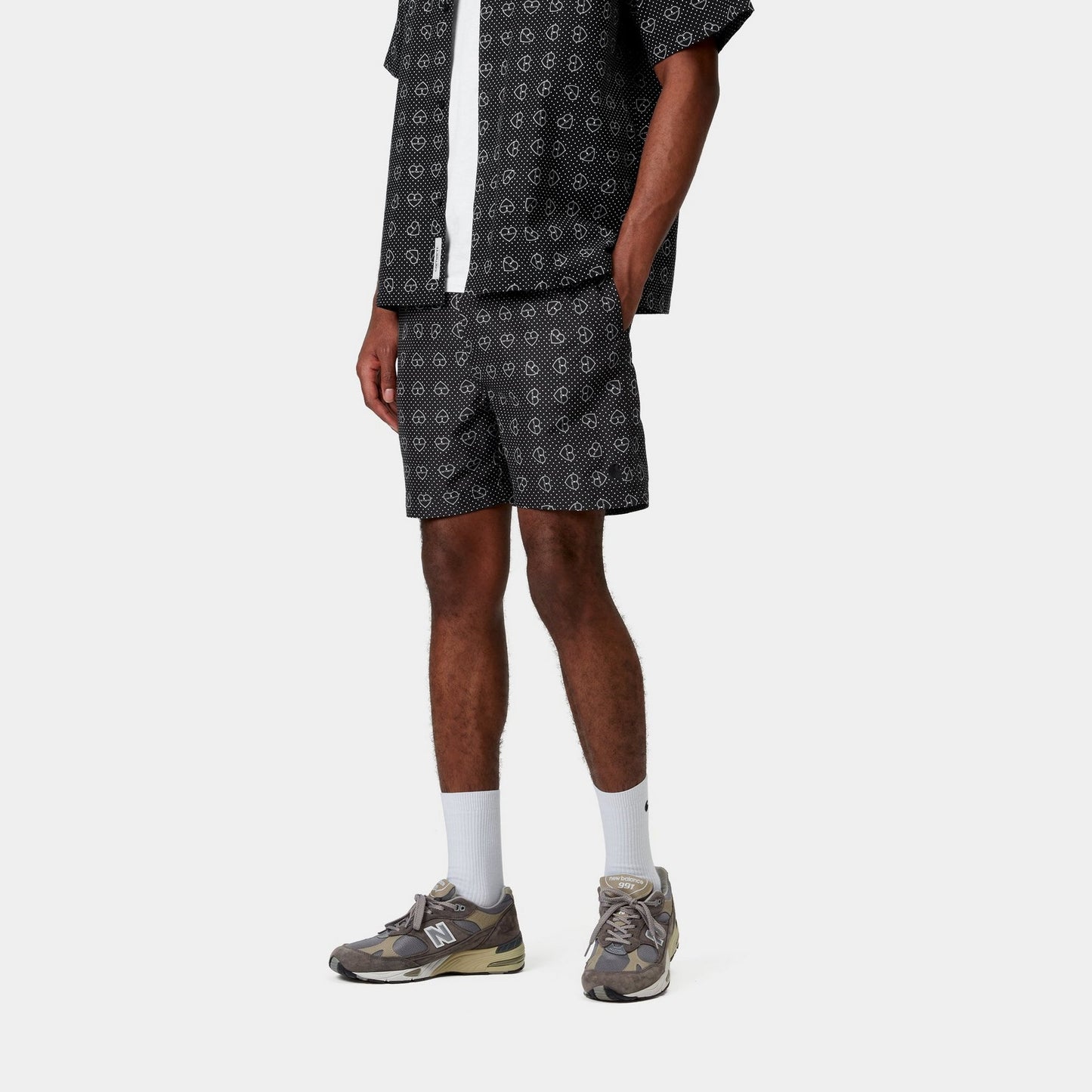 Slater Swim Trunks | Black Furoshiki Print