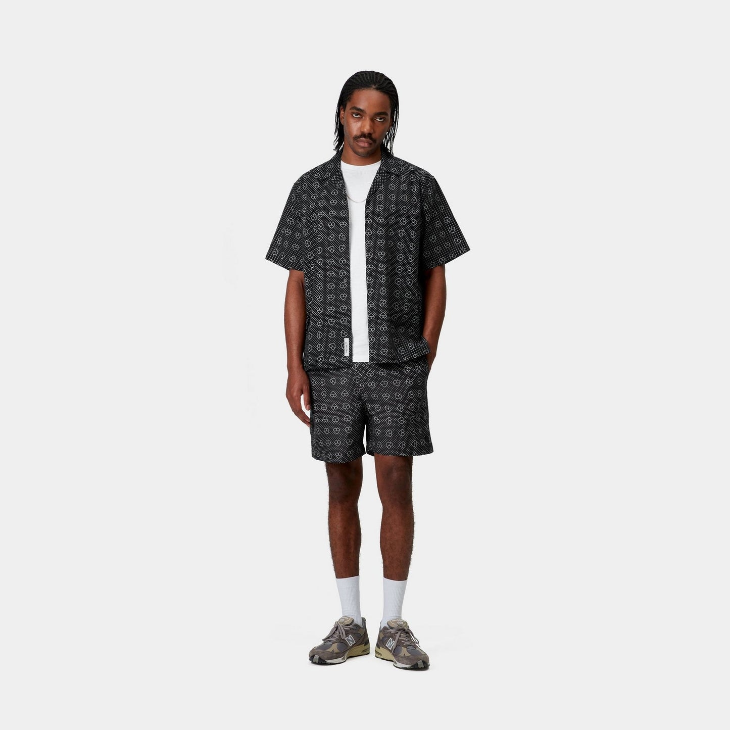 Slater Swim Trunks | Black Furoshiki Print