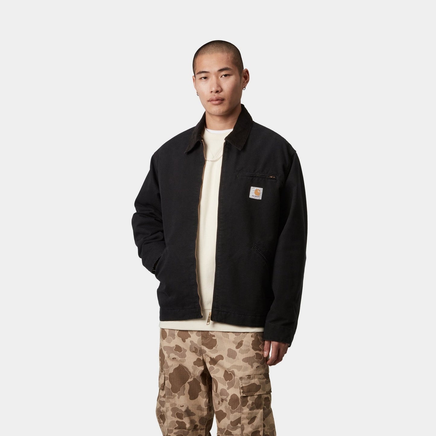 OG Detroit Jacket (Spring) | Black / Black (aged canvas)
