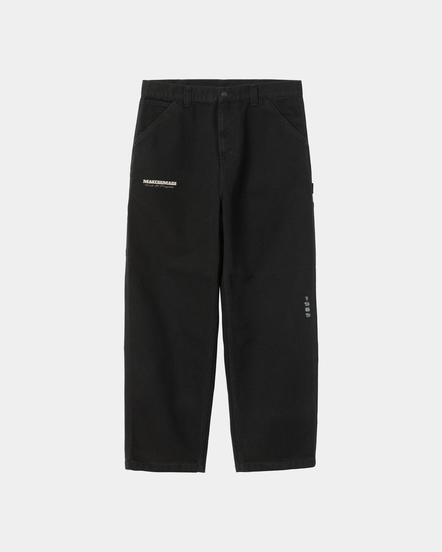 OG Single Knee Graphic Pant | Black (heavy stone wash)