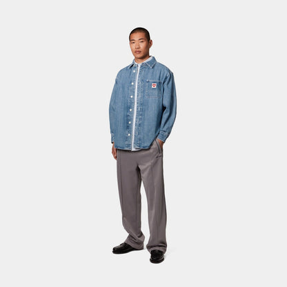 Nash Shirt | Blue (stone washed)