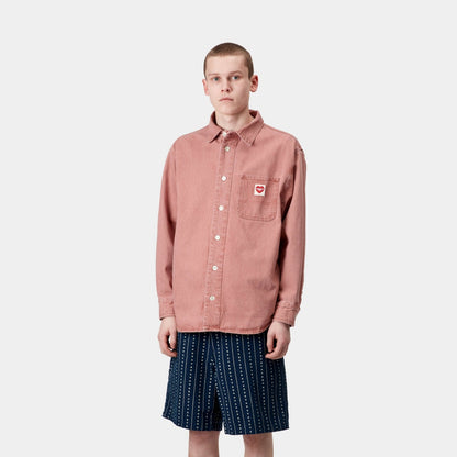 Nash Shirt | Sulfur Red (enzyme bleach washed)