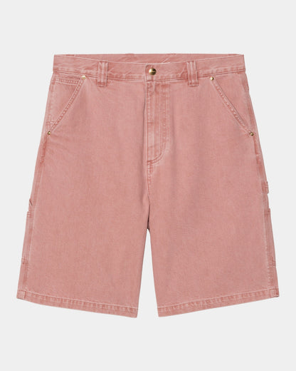 Nash Single Knee Long Short | Sulfur Red (enzyme bleach washed)