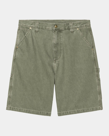 Nash Single Knee Long Short | Army Green (enzyme bleach washed)
