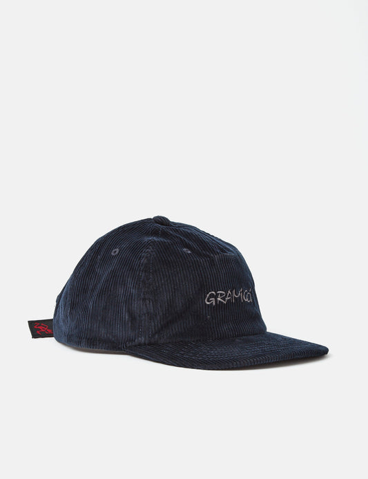 Corduroy Cap - Dark Navy Blue