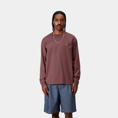 Chase Long Sleeve T-Shirt | Dusky Pink