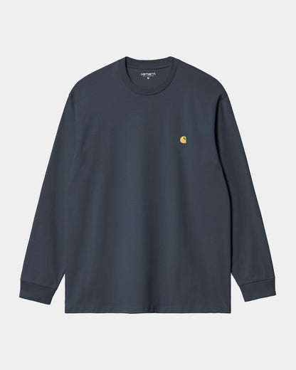 Chase Long Sleeve T-Shirt | Dusky Blue