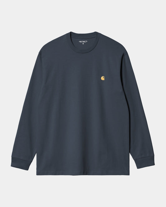 Chase Long Sleeve T-Shirt | Dusky Blue