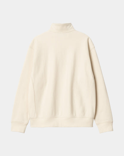 Half Zip American Script Sweatshirt | Natural