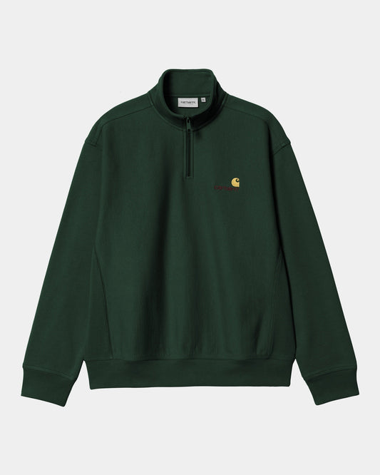 Half Zip American Script Sweatshirt | Conifer