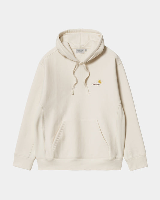 Hooded American Script Sweatshirt | Natural