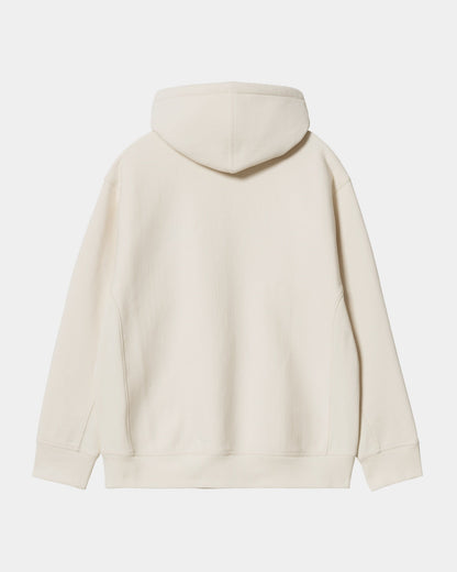 Hooded American Script Sweatshirt | Natural