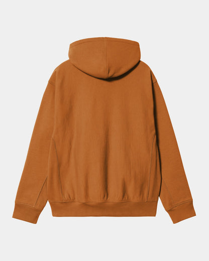 Hooded American Script Sweatshirt | Sienna