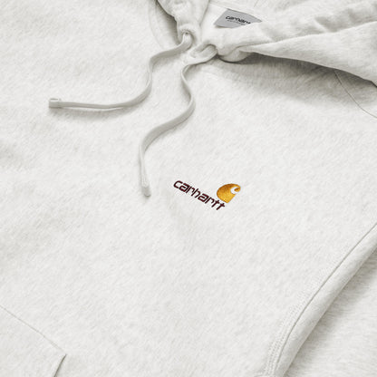 Hooded American Script Sweatshirt | Ash Heather