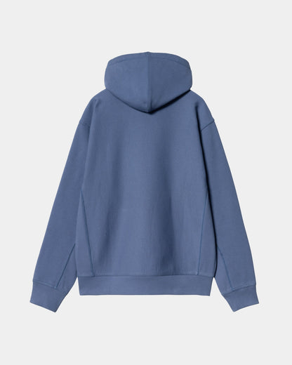 Hooded American Script Sweatshirt | Blue Iris