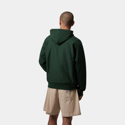Hooded American Script Sweatshirt | Conifer