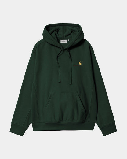 Hooded American Script Sweatshirt | Conifer