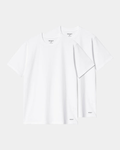 Standard Crew Neck T-Shirt (2 Pack) | White + White