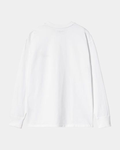 American Script Long Sleeve T-Shirt | White