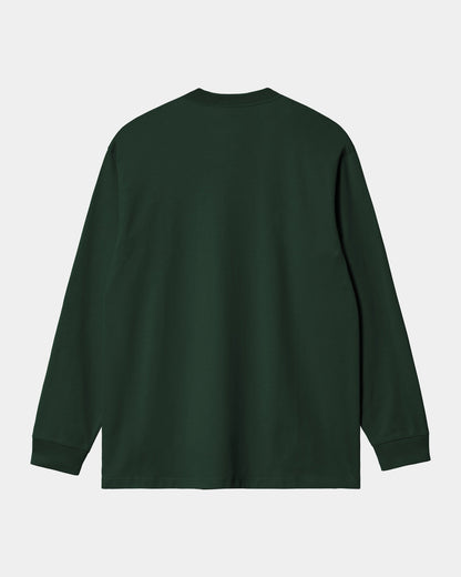 American Script Long Sleeve T-Shirt | Conifer