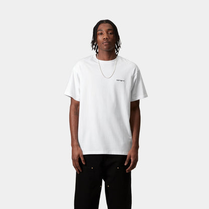 Script Embroidery T-Shirt | White