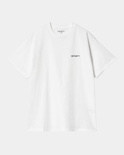 Script Embroidery T-Shirt | White