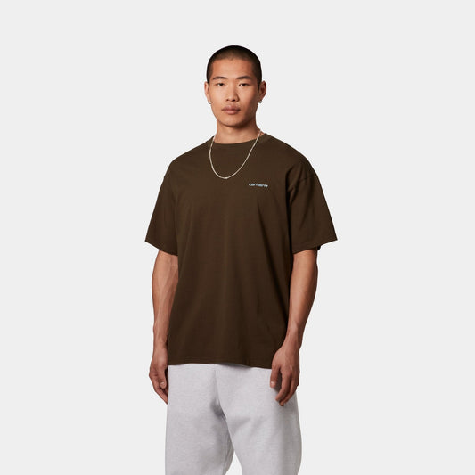 Script Embroidery T-Shirt | Liberica / Air Sky