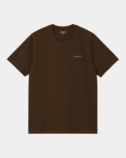 Script Embroidery T-Shirt | Liberica / Air Sky