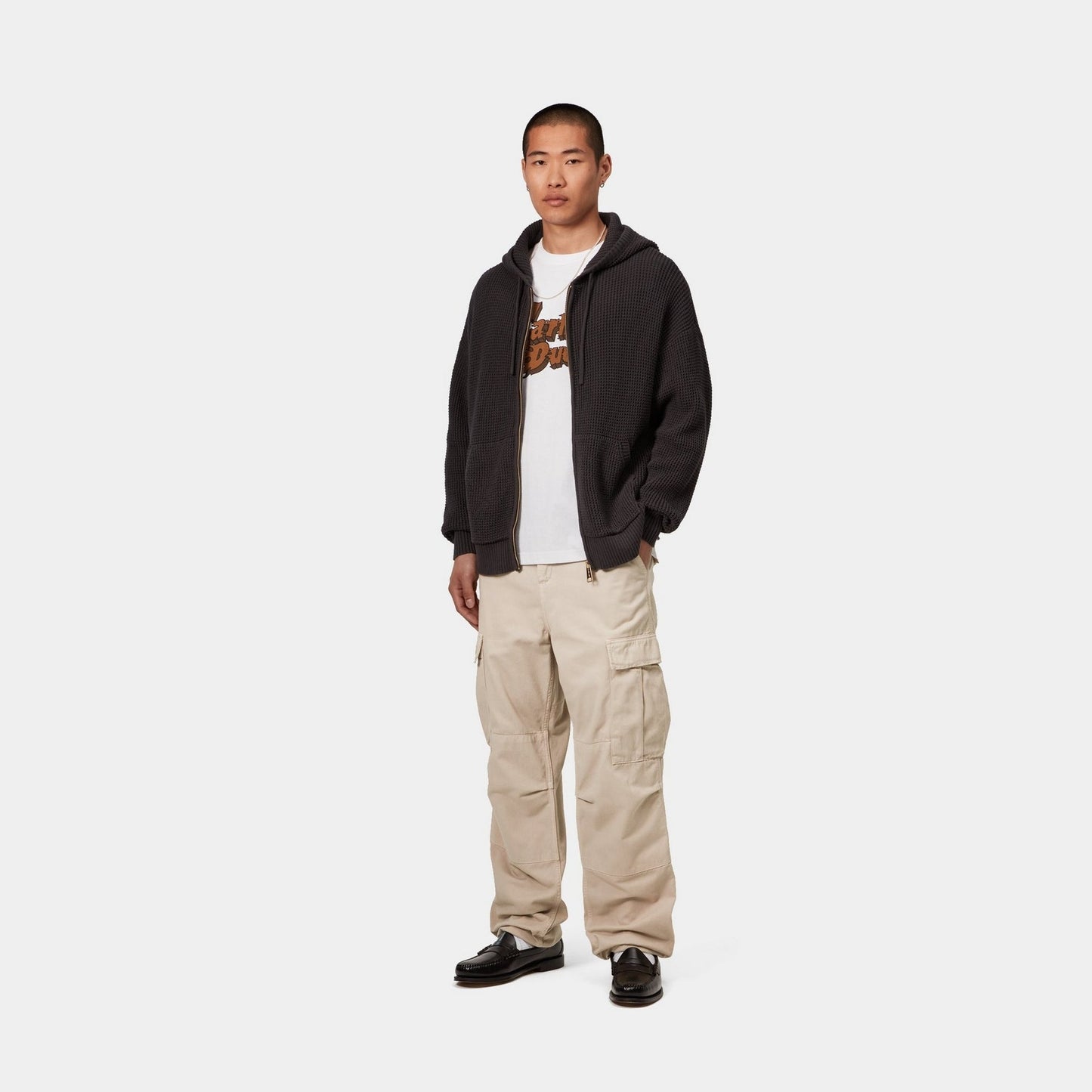 Regular Cargo Pant - Garment Dyed Twill | Fleur De Sel