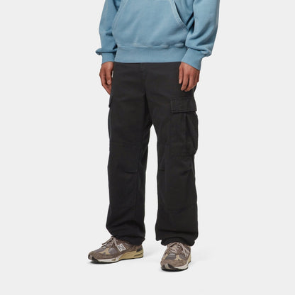 Regular Cargo Pant - Garment Dyed Twill | Black