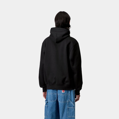 Hooded Sweatshirt | Black / White