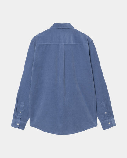 Madison Fine Cord Shirt | Blue Iris / Wax