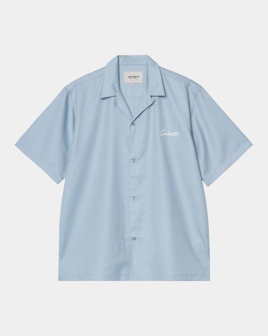 Delray Shirt | Frosted Blue / White